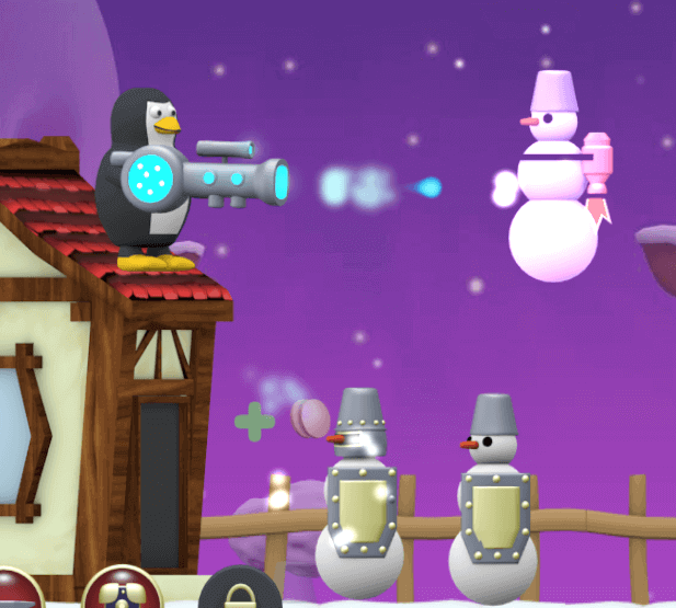game cánh cụt và người tuyết